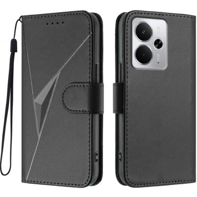 Triangles knížkové pouzdro na Realme 14 5G - černé – Zboží Živě