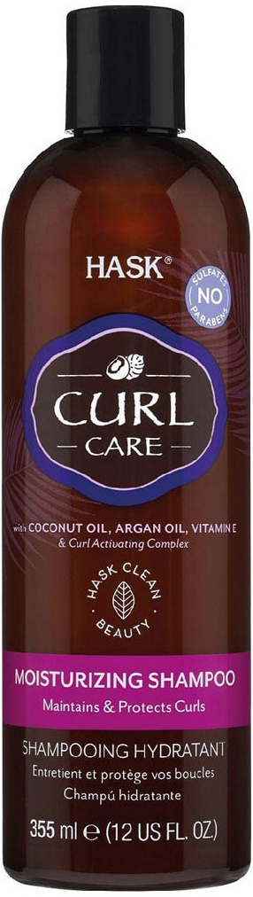 HASK Curl Care hydratační šampon pro vlnité a kudrnaté vlasy 355 ml