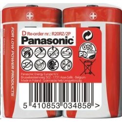 PANASONIC Red Zinc R20RZ/2P D 2ks 330031