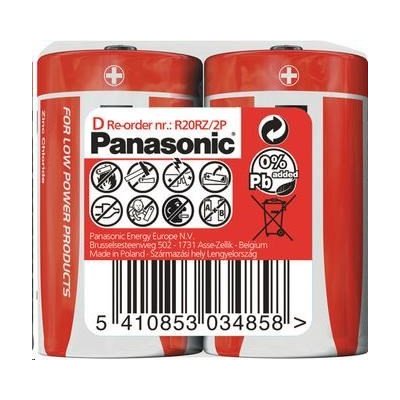 PANASONIC Red Zinc R20RZ/2P D 2ks 330031