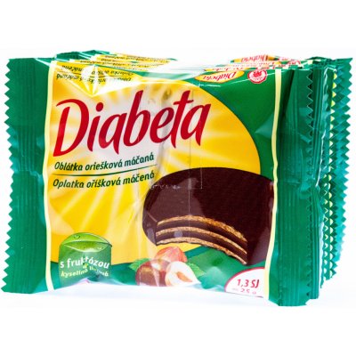 Diabeta Oplatka kakaová máčená Dia 32 g – Sleviste.cz