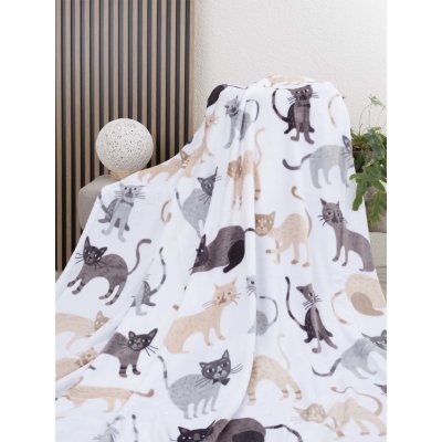 MKLuzkoviny.cz Deka mikroplyš Kočičky 150x200 – Zboží Dáma
