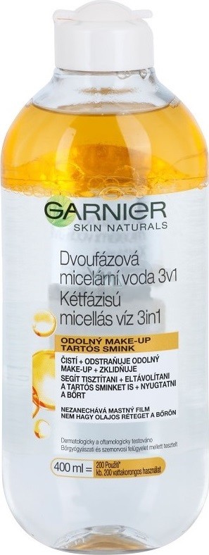 Garnier dvoufázová micelární voda 3v1 400 ml od 132 Kč - Heureka.cz