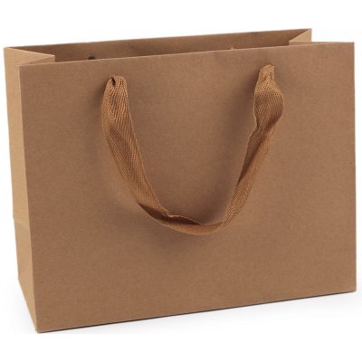 Prima-obchod Dárková taška 23x17,5 cm, barva hnědá přírodní – Zboží Živě