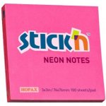 Samolepicí blok na poznámky STICKN 76 × 76 mm, neonově růžový, 100 listů, 21165 – Hledejceny.cz