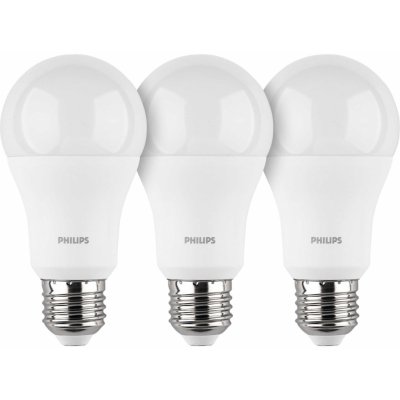 Philips LED žárovka E27 13W 4000K 230V A65 SET3ks P694906 – Zboží Dáma