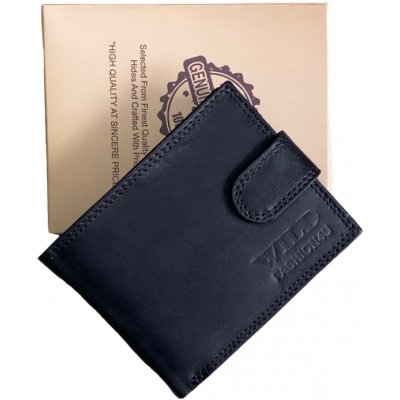 Pánská kožená peněženka s přezkou wild fashion4u black