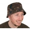 Rybářská kšiltovka, čepice, rukavice FOX Oboustranný klobouk Camo Reversible Bucket Hat