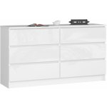 Ak furniture Kuba 140 cm 6 šuplíků – Zboží Mobilmania