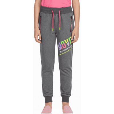 Kugo dívčí tepláky MOVE Šedá – Sleviste.cz