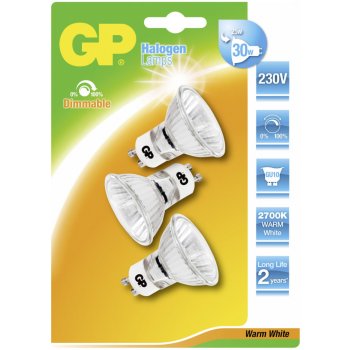 Gpbattery 1x3 GP Lighting Halogen Twist 25W 230V GU10 reflector 800 cd