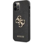 Guess Saffiano Big 4G Case iPhone 12/12 Pro, Black – Zboží Živě