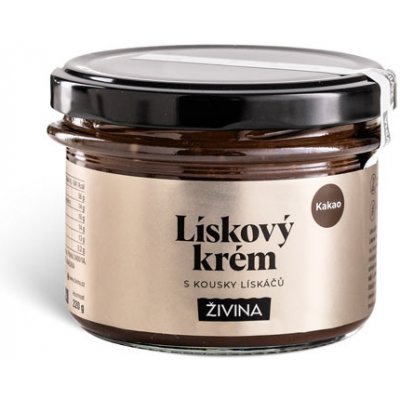 ŽIVINA Lískový krém Kakao s kousky lískáčů 220 g