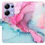 iSaprio flip pouzdro PinkBlue Marble Xiaomi Redmi Note 13 pibluemar-FLP2-RmN13p – Zboží Živě
