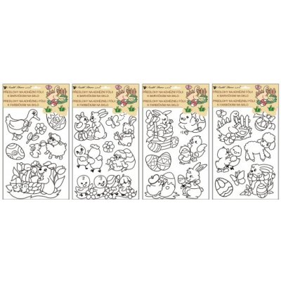 Anděl Přerov Předlohy na adhézní fólii s vyvýšenou konturou 1494 velikonoční mix – Zboží Dáma