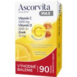 Ascorvita MAX Vitamin C + Vitamin D + Zinek 90 tablet – Hledejceny.cz