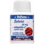 MedPharma Železo 20 mg+Vitamín C 37 tablet – Hledejceny.cz