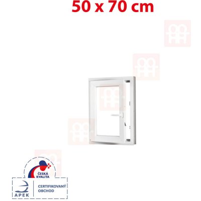 OKNA HNED 50x70 cm (500x700 mm) bílé otevíravé i sklopné levé – Zboží Mobilmania