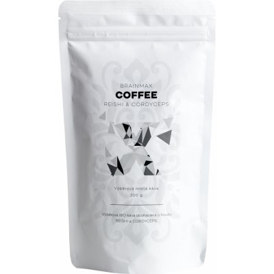 BrainMax Káva Coffee Reishi & Cordyceps káva s vitálními houbami Bio 200 g – Sleviste.cz