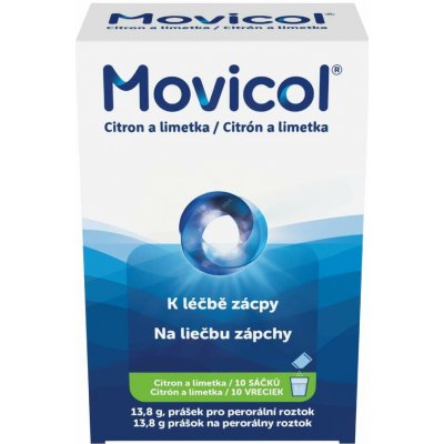 Movicol k léčbě zácpy Citron + limetka sáčky 10x 13,8 g – Zboží Dáma