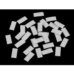 Suchý zip samolepicí obdélníčky sypané 10x20 mm, malé, 2 bílá plyš – Hledejceny.cz