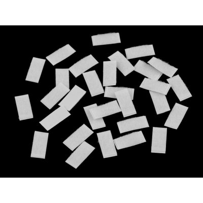 Suchý zip samolepicí obdélníčky sypané 10x20 mm, malé, 2 bílá plyš – Hledejceny.cz