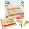 Dřevěná hračka Small Foot edukativní tabulka barevná zlomky
