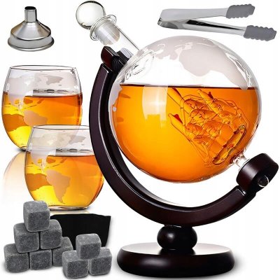 Malatec Dárková sada Karafa na Whisky "Globus" + příslušenství – Hledejceny.cz
