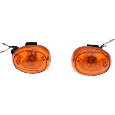 blinkr oválný oranžový - pár pro upevnění se shora šroubem ( ATV, skútr, moto) – Zbozi.Blesk.cz