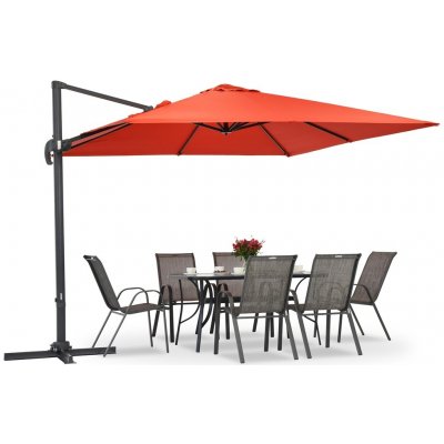 Garden Point Siena Slunečník 3x3m červený – Zboží Dáma