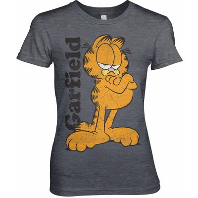 Garfield tričko Garfield Girly Dark Heather