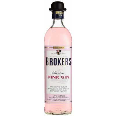 Brokers Pink Gin 40% 0,7l (holá láhev)