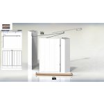 Pohon dvoukřídlých garážových vrat ERTE 800 typ 4015 SZ-2 kusy dálkových ovladačů +adaptér křídlových vrat-neodpružený CHEVRON Barva: zinek galvanický, – Sleviste.cz