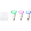 Stmívač Philips Hue Startovací sada 9W (60W) / 3xE27 + Hue Bridge