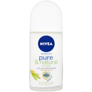 Nivea Pure & Natural Action Jasmín Woman roll-on 50 ml