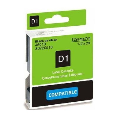 Můj-toner Štítky Dymo D1 45013, S0720530, páska černá na bílé, 12mm x 7m pro Dymo LabelManager, LabelPoint- kompatibilní – Zboží Dáma