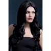 Paruka Fever Rhianne Wig Black Long Soft Curl with Centre Parting