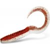 Návnada a nástraha Delphin TWISTAX Eel Tail UVs Dead Snow 15 cm 5 ks