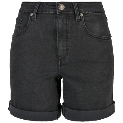 Ladies Organic Stretch Denim 5 Pocket Shorts black washed