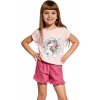 Dětské pyžamo a košilka Cornette Kids Girl 459/96 Unicorn dívčí pyžamo růžové