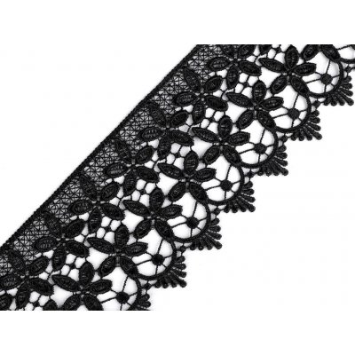 Prima-obchod Vzdušná krajka šíře 85 mm, barva 2 černá – Zboží Dáma