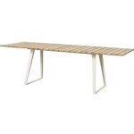 Cane-line Jídelní stůl Copenhagen, obdélníkový 160x84x74 cm, rám hliník lava grey, deska teak – Hledejceny.cz