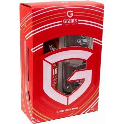 Grant´s Triple Wood 40% 0,7 l (dárkové balení 2 sklenice) – Zboží Dáma