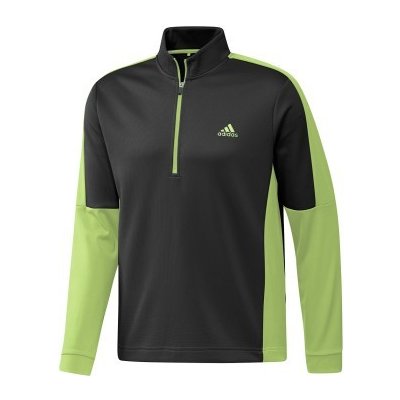 adidas Colour Block 1/4 Zip Černá/Limetková – Zboží Mobilmania