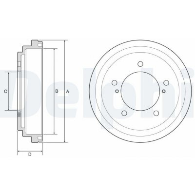 DELPHI BF647 Brzdový buben (BF647) – Zbozi.Blesk.cz