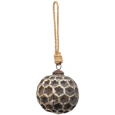 Clayre & Eef Měděná antik skleněná ozdoba Hexagon Copper M Ø 10*10 cm – Hledejceny.cz