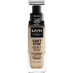 NYX Professional Makeup Can't Stop Won't Stop voděodolný tekutý make-up 6.3 Warm Vanilla 30 ml