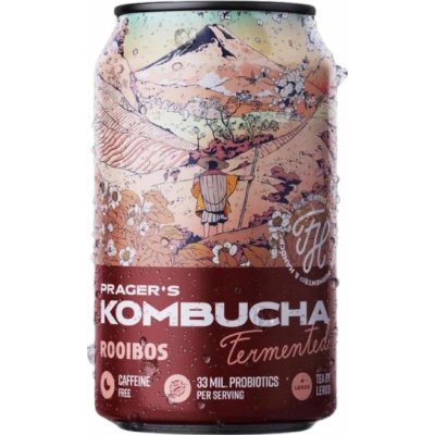 Prager´s Kombucha Rooibos 330 ml – Zboží Dáma