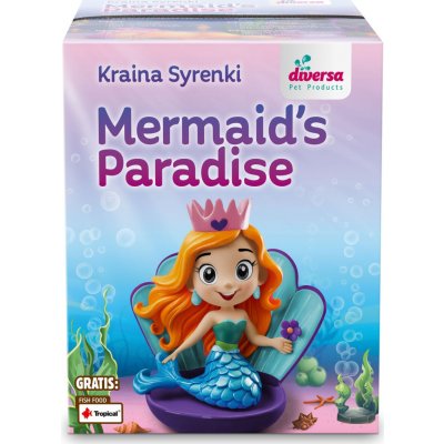 Diversa Mořská panna akvarijní set 20 x 20 x 25 cm – Zbozi.Blesk.cz