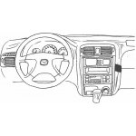 Konzole pro držák mobilního telefonu do Mazda 626